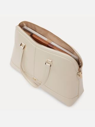 Brenda Large Work Bag - White
