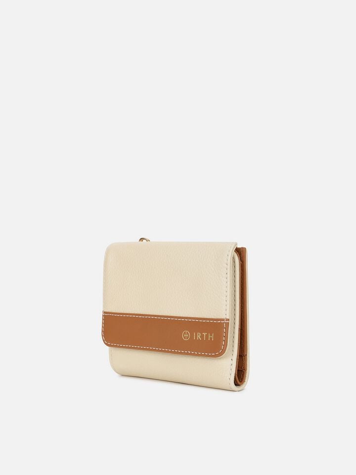 Ryan Leather Wallet Small - Off-White