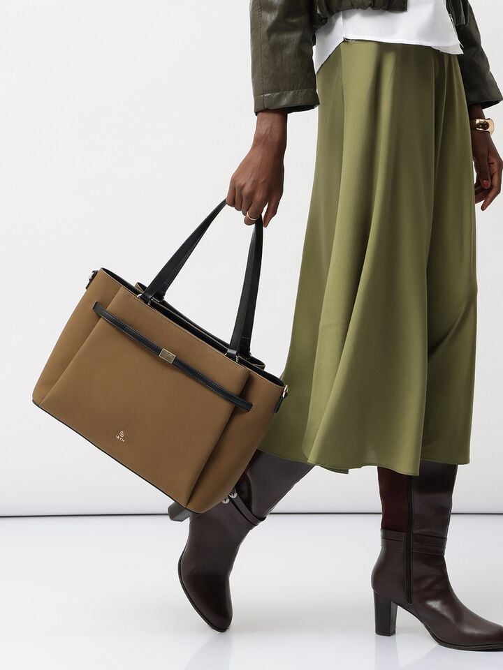 Sally Work Bag - Brown