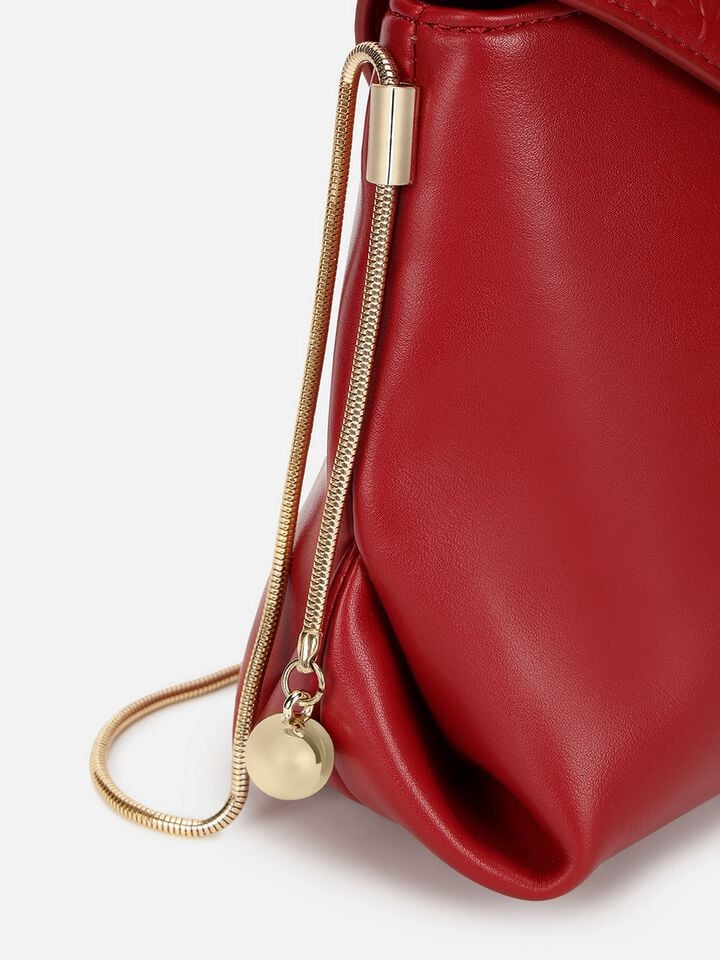 Emma Embossed Sling - Cherry