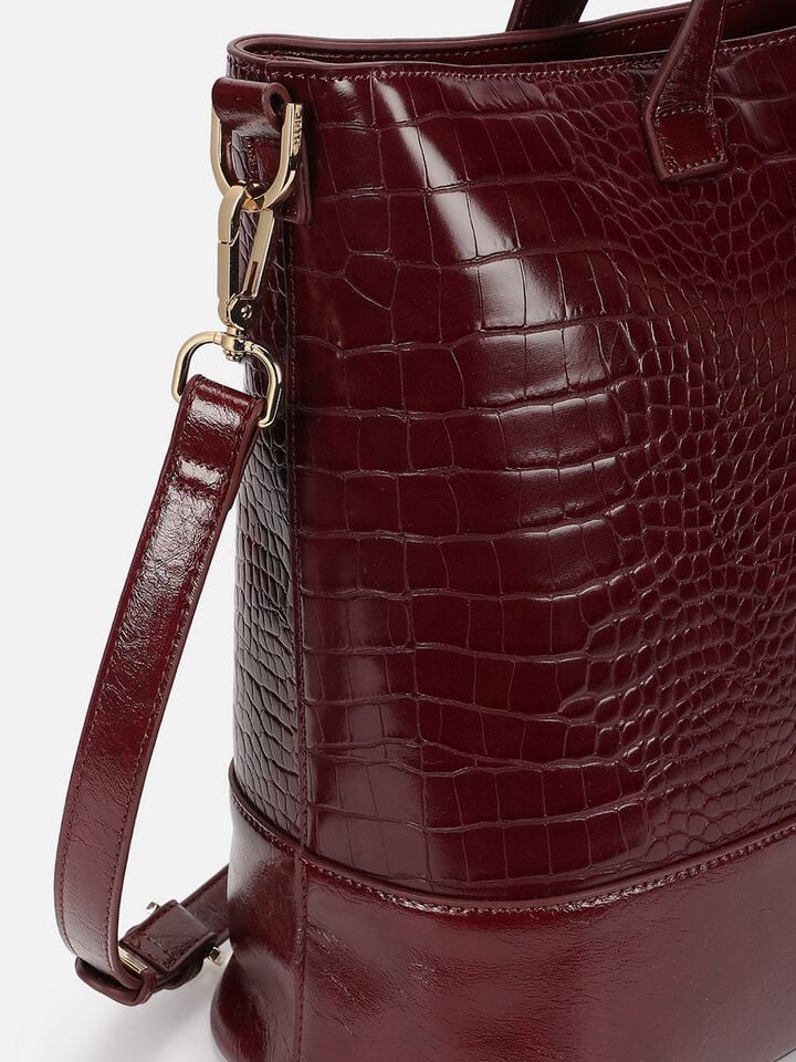 Demi Work Bag - Dark Cherry