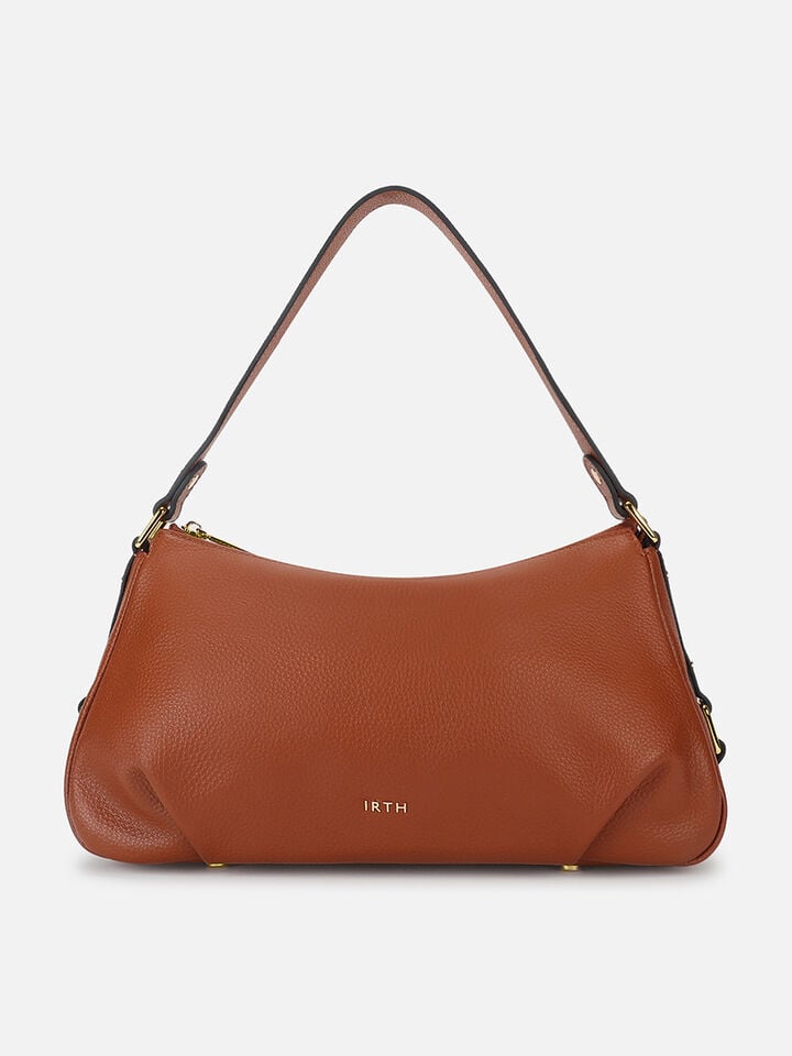 Lana Leather Shoulder Bag - Tan