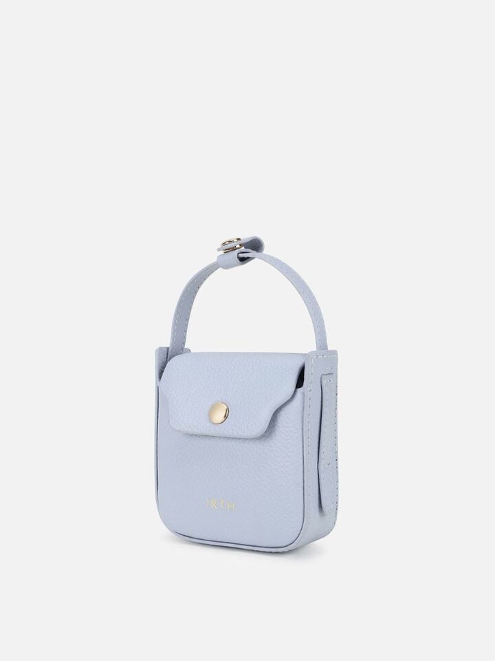 Amy Miniature Leather Shoulder Bag - Blue