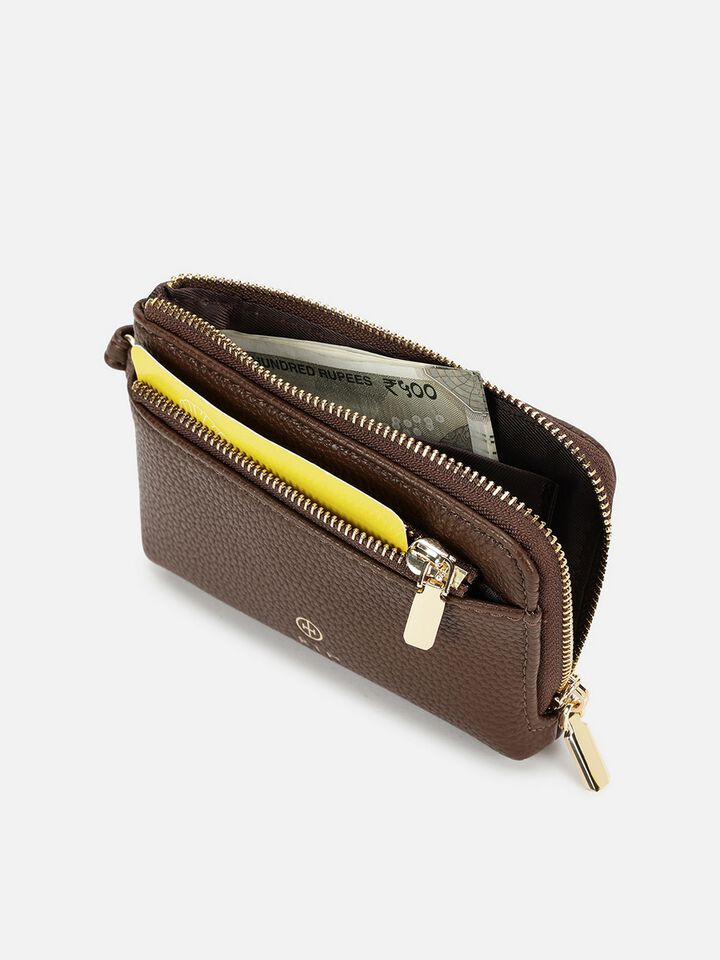 Kira Wristlet Wallet - Brown