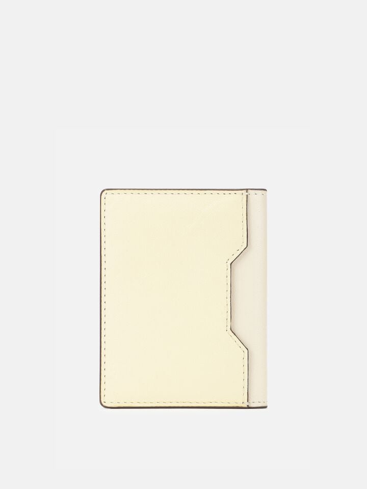 Stash Leather Card Holder - Off-White