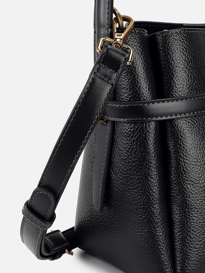 Valerie Tall Shoulder Bag - Black