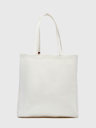 All White Canvas Shopper