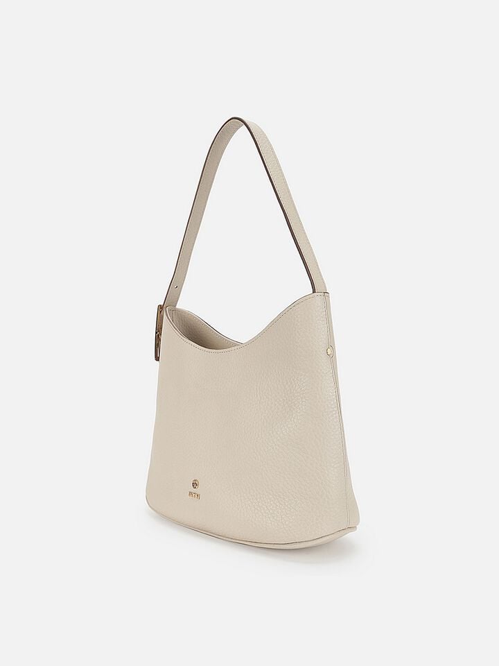 Lisette Leather Shoulder Bag - Off-White