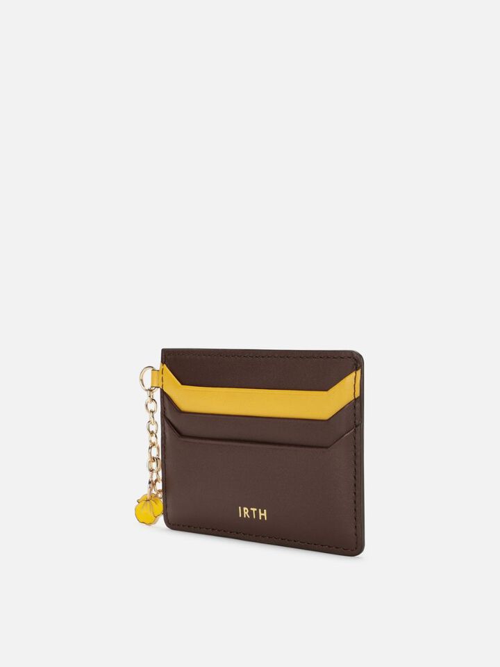 Tuck Leather Card Holder - Hot Chocolate