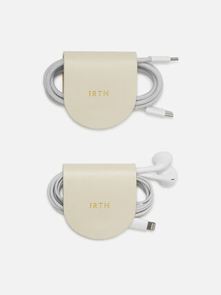 Wisp Leather Wire Wrap - Off-White