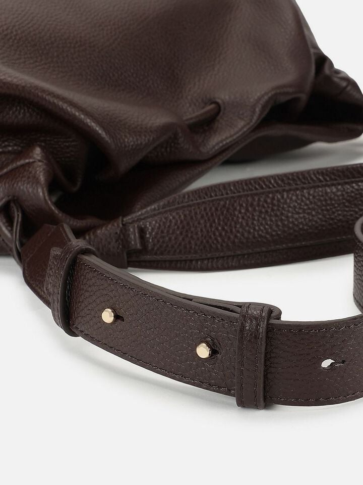 Lois Leather Shoulder Bag - Espresso