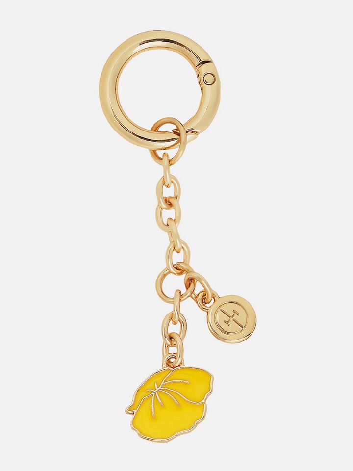 Poppy Enamel Charm - Yellow
