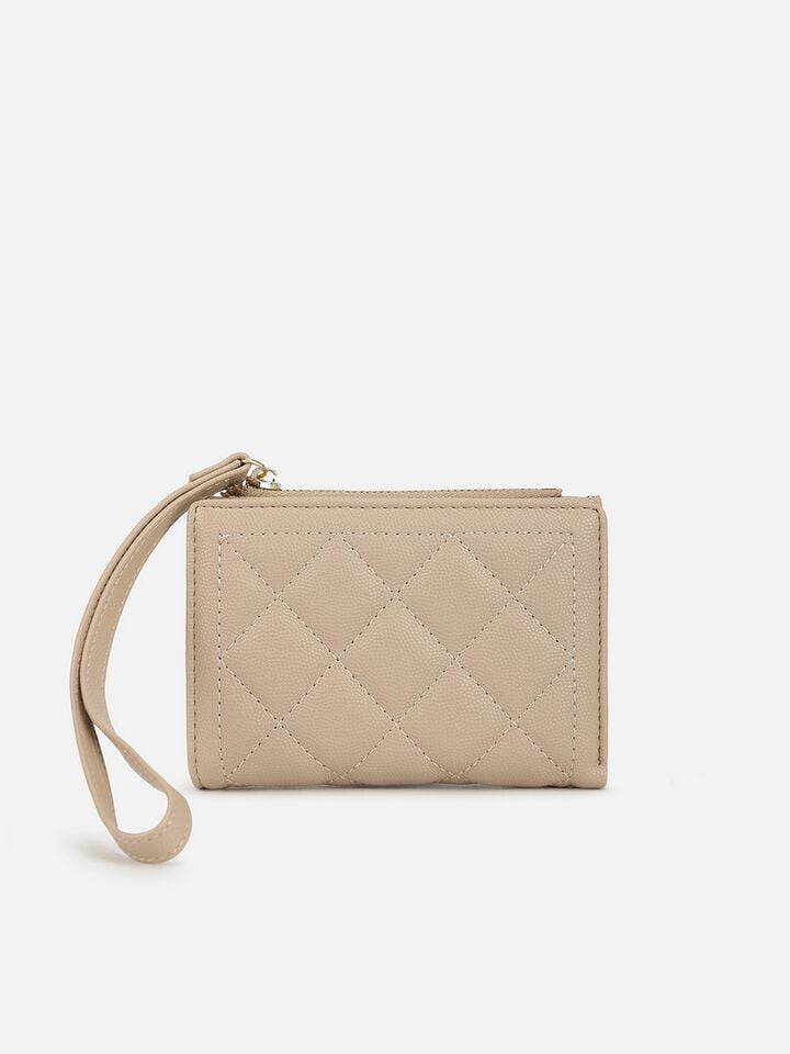 Romy Wristlet Wallet - Beige