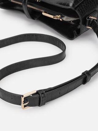 Esme Croco Sling - Black