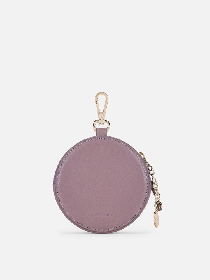 Chime Leather Coin Pouch - Grape