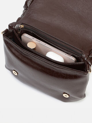 Veronica Clutch Medium - Brown
