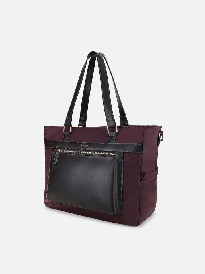 Reuben Nylon Work Bag - Plum