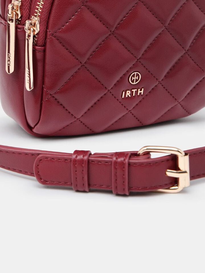 Brie Quilted Sling - Cherry
