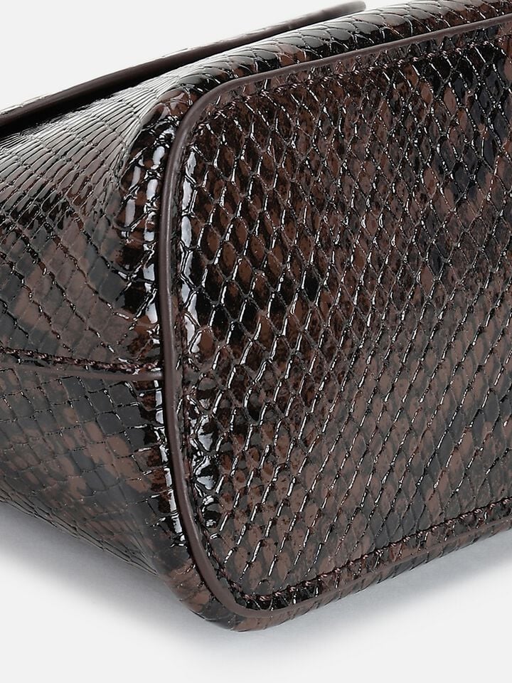 Ness Snakeskin Sling - Brown