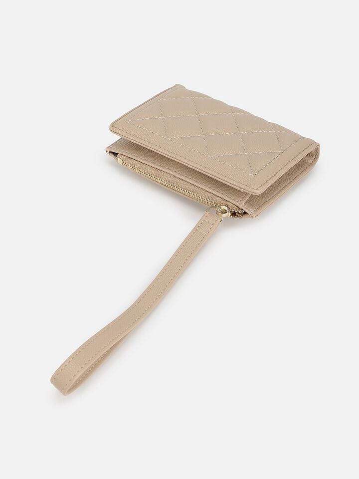 Romy Wristlet Wallet - Beige