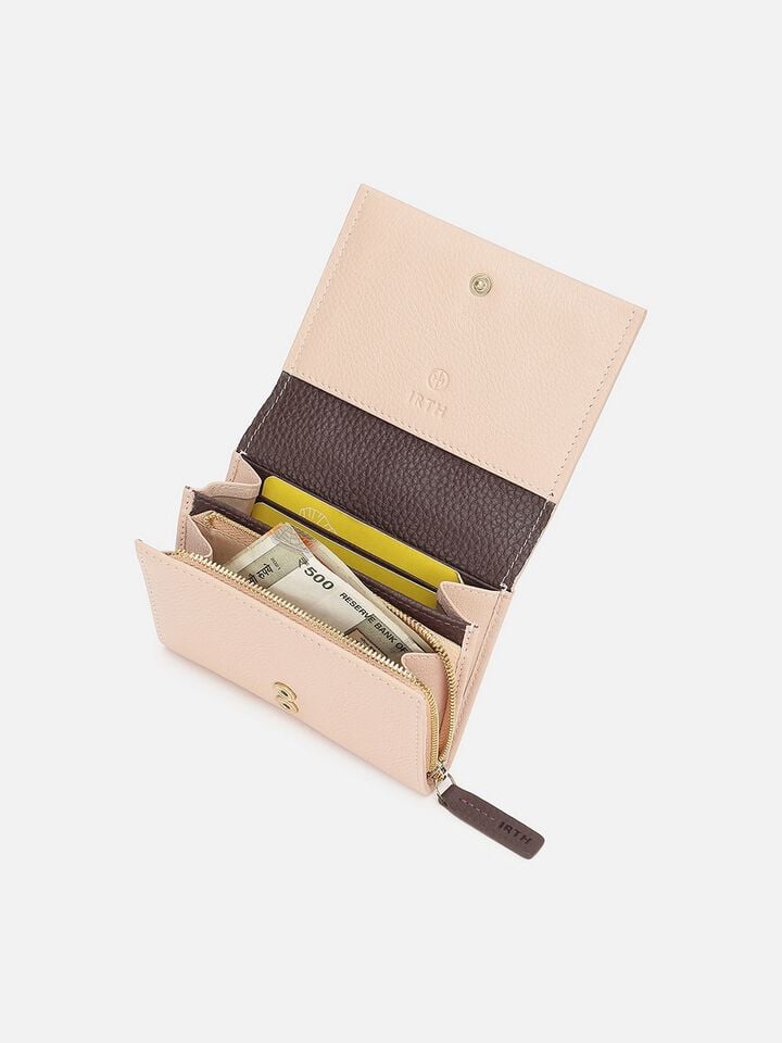 Parker Small Leather Wallet - Pink
