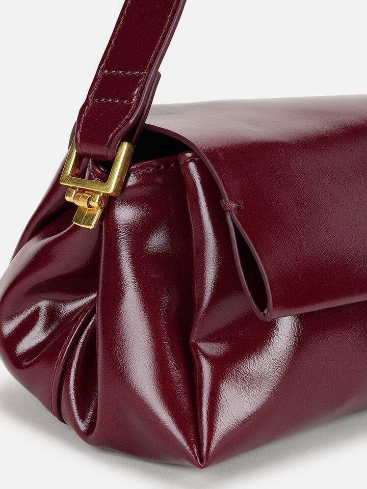 Brianna Wide Shoulder Bag - Cherry