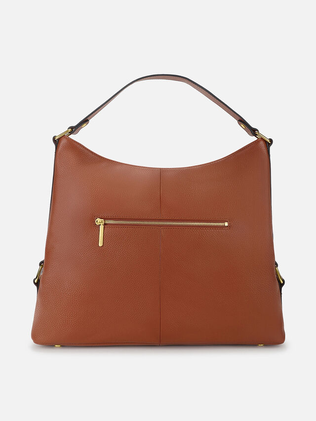 Lucille Leather Shoulder Bag - Tan