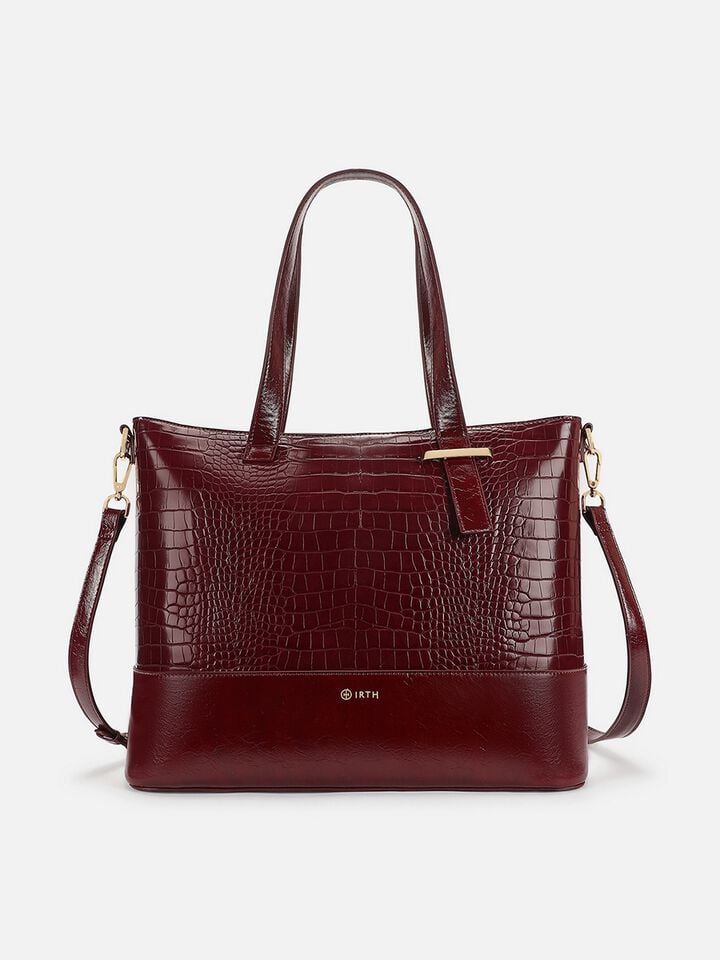 Demi Work Bag - Dark Cherry