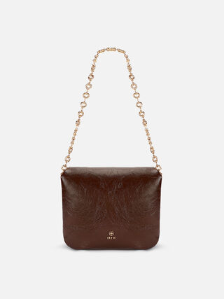 Veronica Clutch Medium - Brown