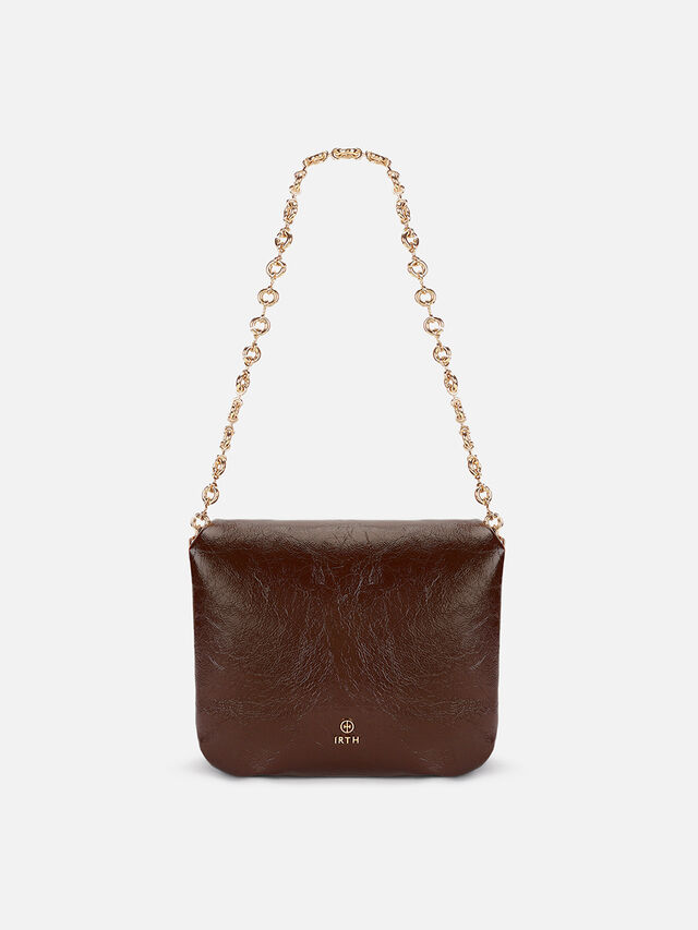 Veronica Clutch Medium - Brown