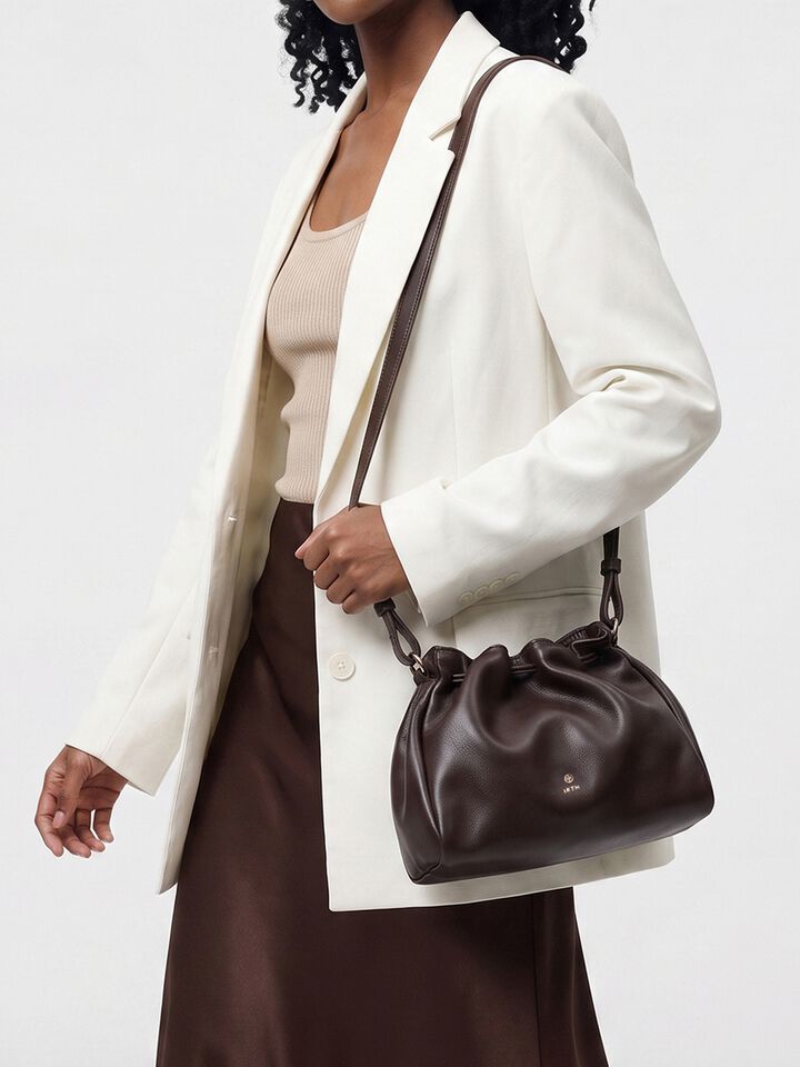 Lois Leather Sling - Espresso