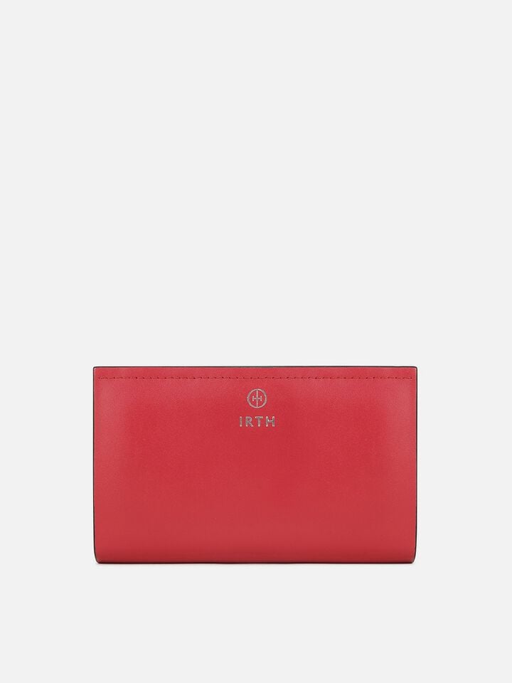 Parker Large Leather Wallet - Red