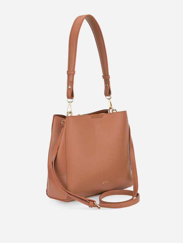 Twirl with Tan Shoulder Bag