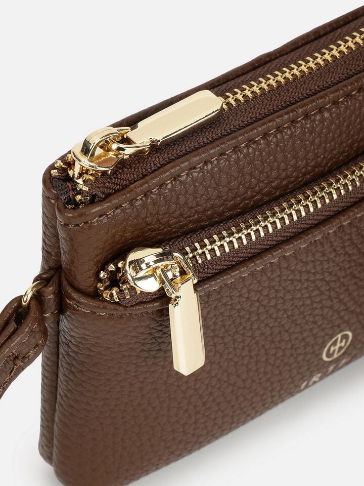 Kira Wristlet Wallet - Brown