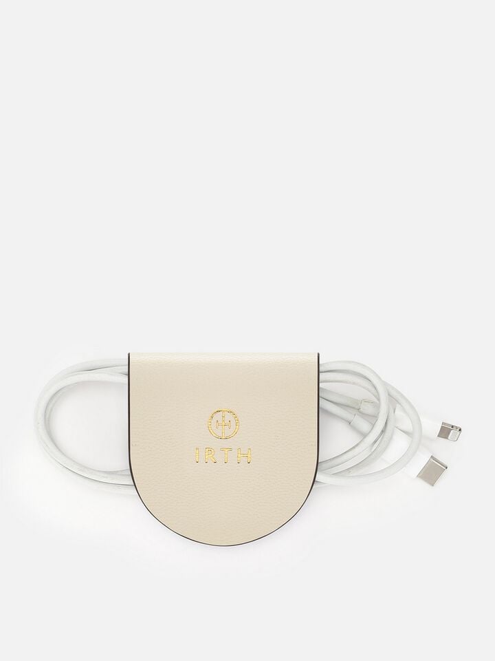 Wisp Leather Wire Wrap - Off-White