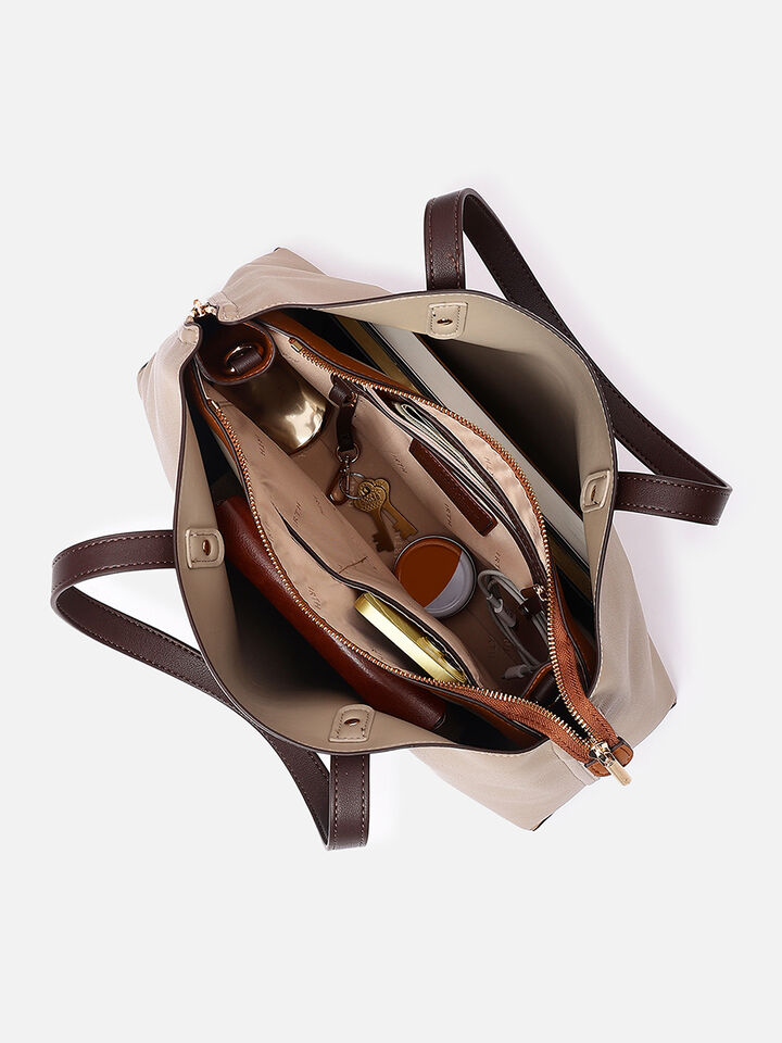 Maeve Large Tote - Beige