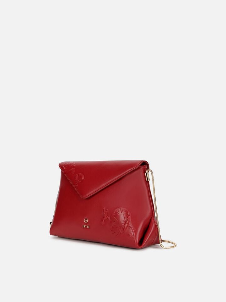 Emma Embossed Sling - Cherry