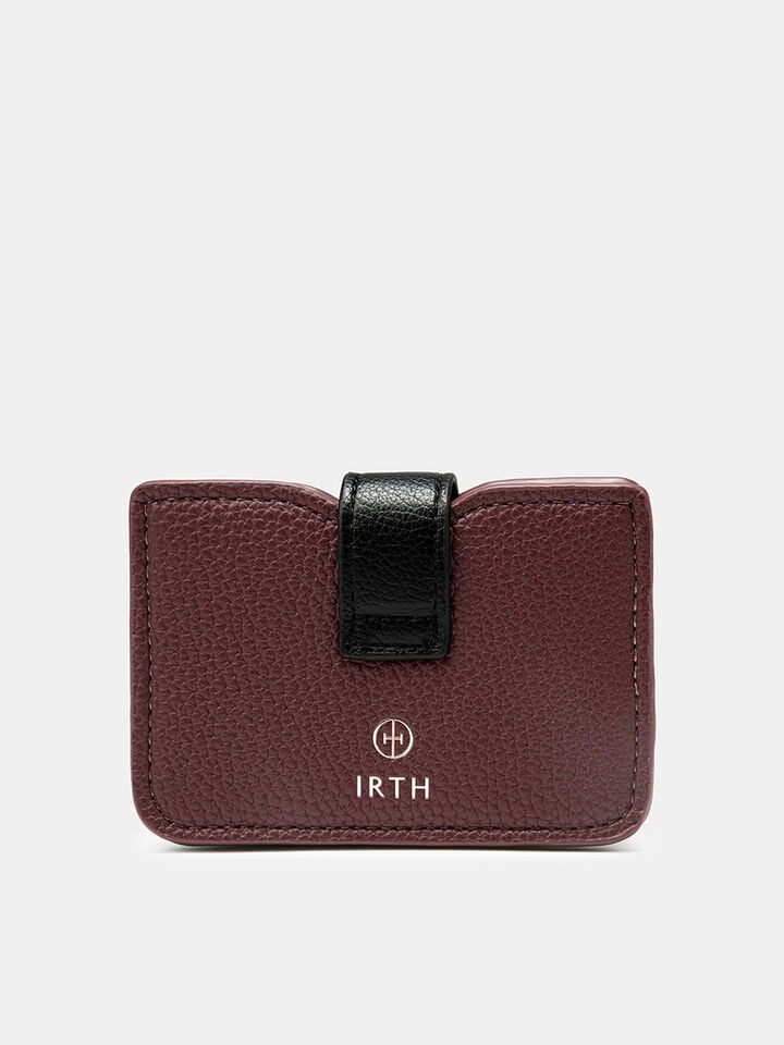 Jolie Card Holder - Dark Cherry