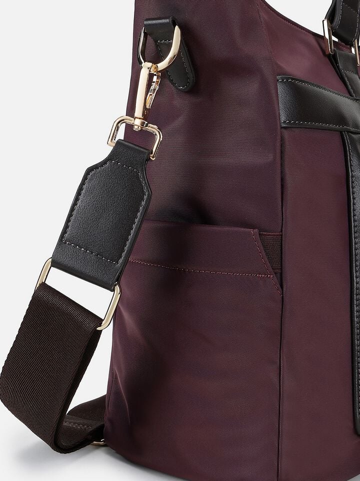 Reuben Nylon Work Bag - Plum