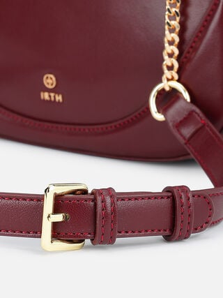 Abby Shoulder Bag - Dark Cherry