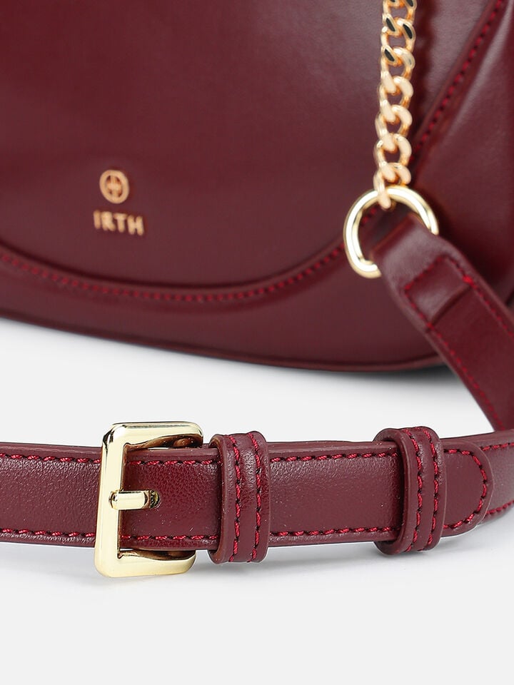 Abby Shoulder Bag - Dark Cherry