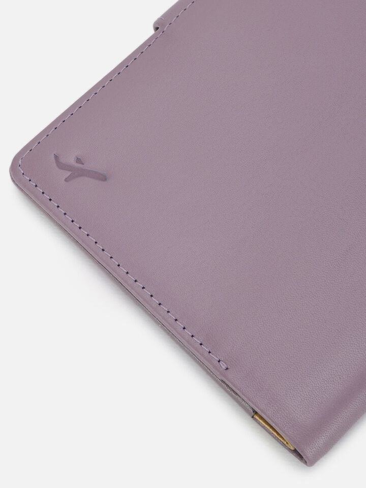 Atlas Leather Passport Holder - Grape