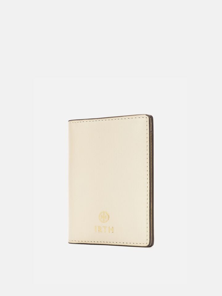 Stash Leather Card Holder - Off-White