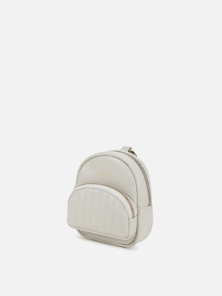 Jo Miniature Leather Backpack - Off-White