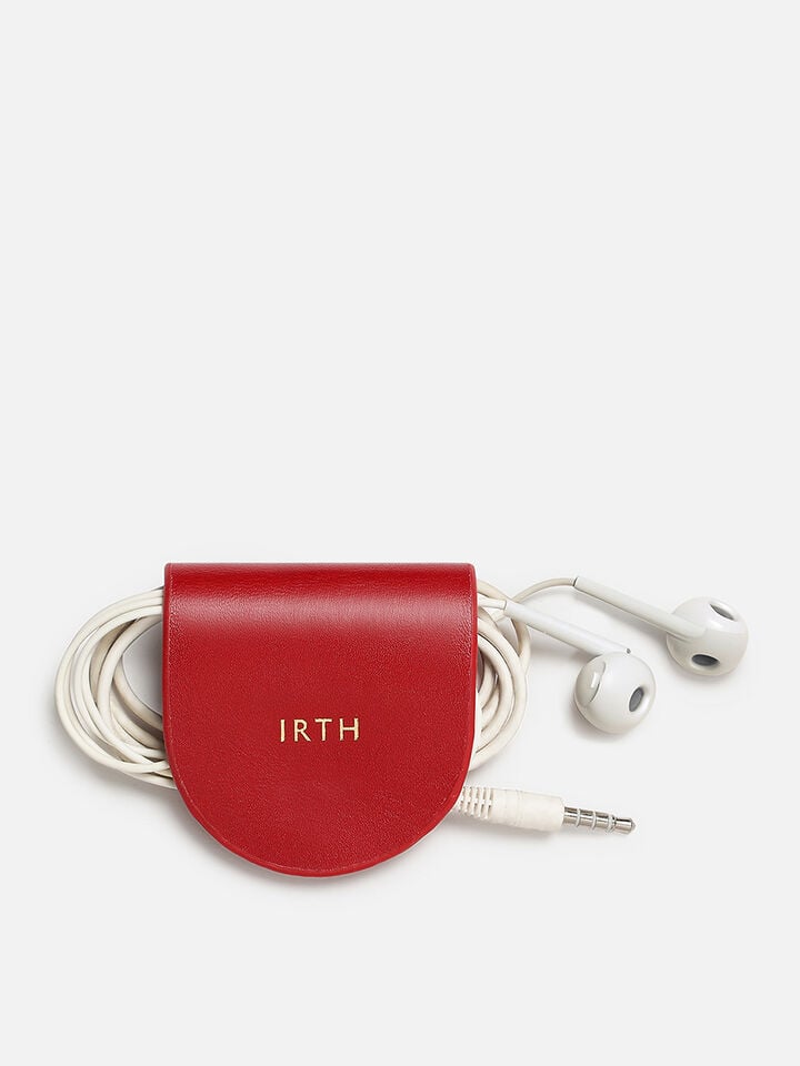 Wisp Leather Wire Wrap - Red