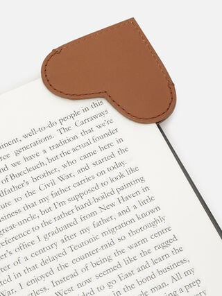 Austen Leather Bookmark - Tan