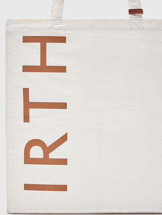 All White Canvas Shopper