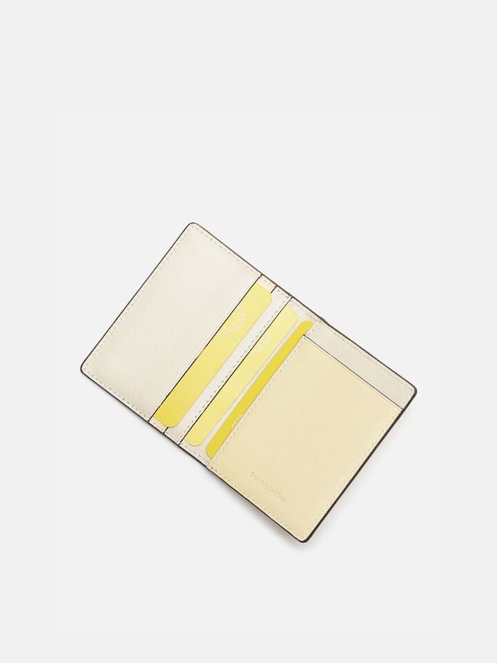 Stash Leather Card Holder - Off-White