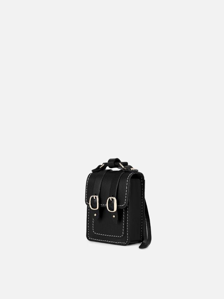 Robin Leather Miniature Bag - Black