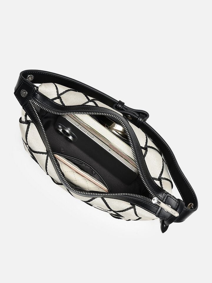 Candace Webbing Handheld - Off-White